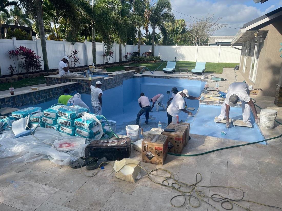 New pool build in progress